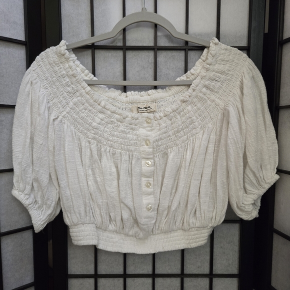 Free People We The Free - off shoulder peasant top size XS - Picture 3 of 10